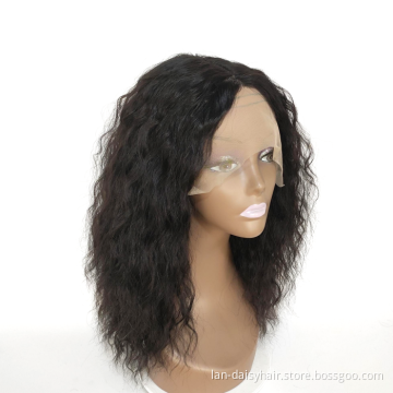 Wholesale Raw Indian  Hair Lace Frontal Wig Women Curly Wig Full Swiss Lace Front Closure Human Hair Wig